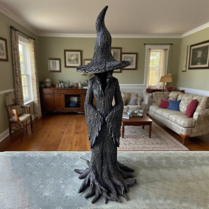 🔥LAST DAY 49% OFF - 🧙♀️💫Hand-Painted Enchanting Witch Statue: The Guardian of Your Home (✨Same as in the video)