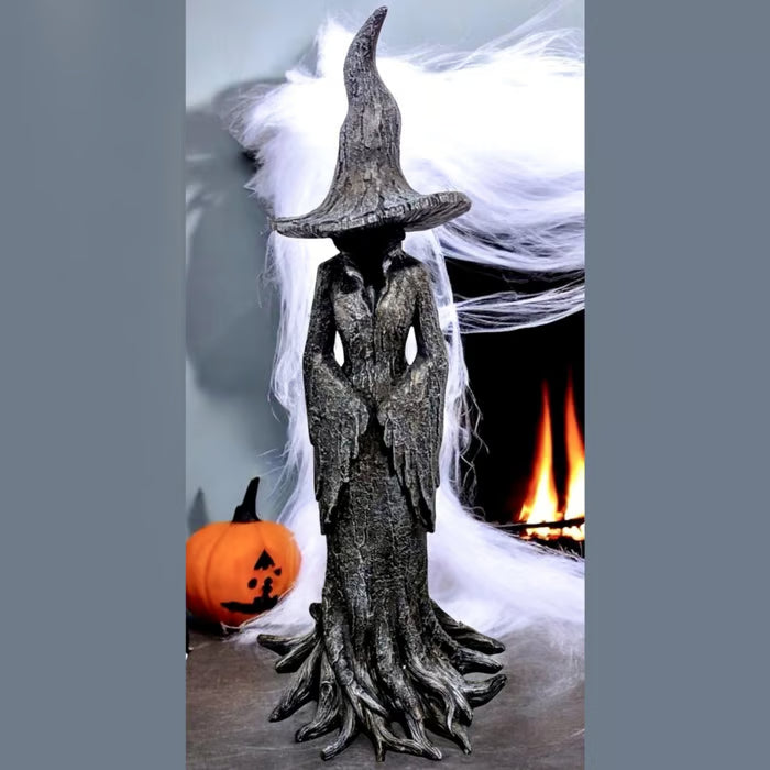 🔥LAST DAY 49% OFF - 🧙♀️💫Hand-Painted Enchanting Witch Statue: The Guardian of Your Home (✨Same as in the video)