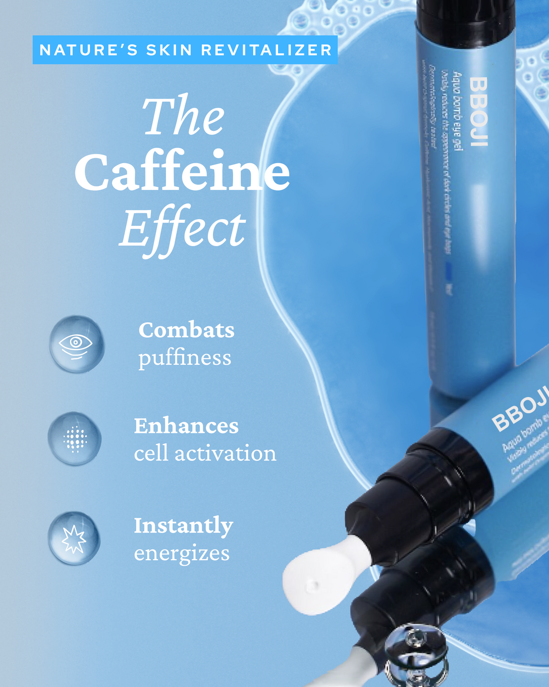 ⚡️【Limited-time Special Offer - Last Day】Ice-Effect Eye Gel! Reduces puffiness in just 3 seconds, making your skin glow even in a plain makeup style!