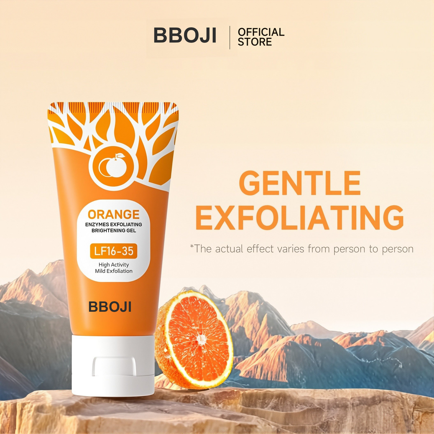 "Best Orange Enzyme Exfoliating Gel – Smooth, Brighten & Renew Dull Skin – Vegan & Cruelty-Free"