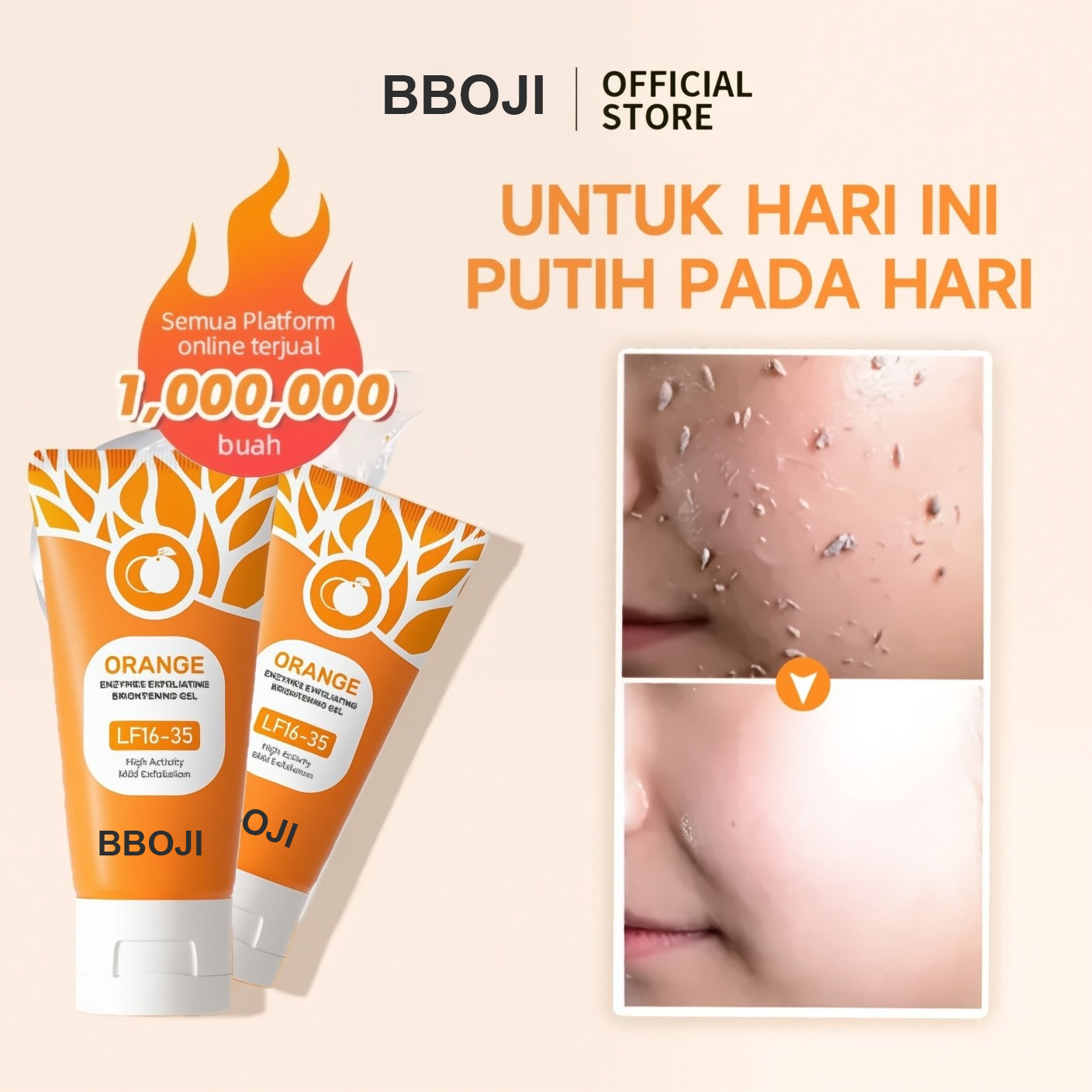 "Best Orange Enzyme Exfoliating Gel – Smooth, Brighten & Renew Dull Skin – Vegan & Cruelty-Free"