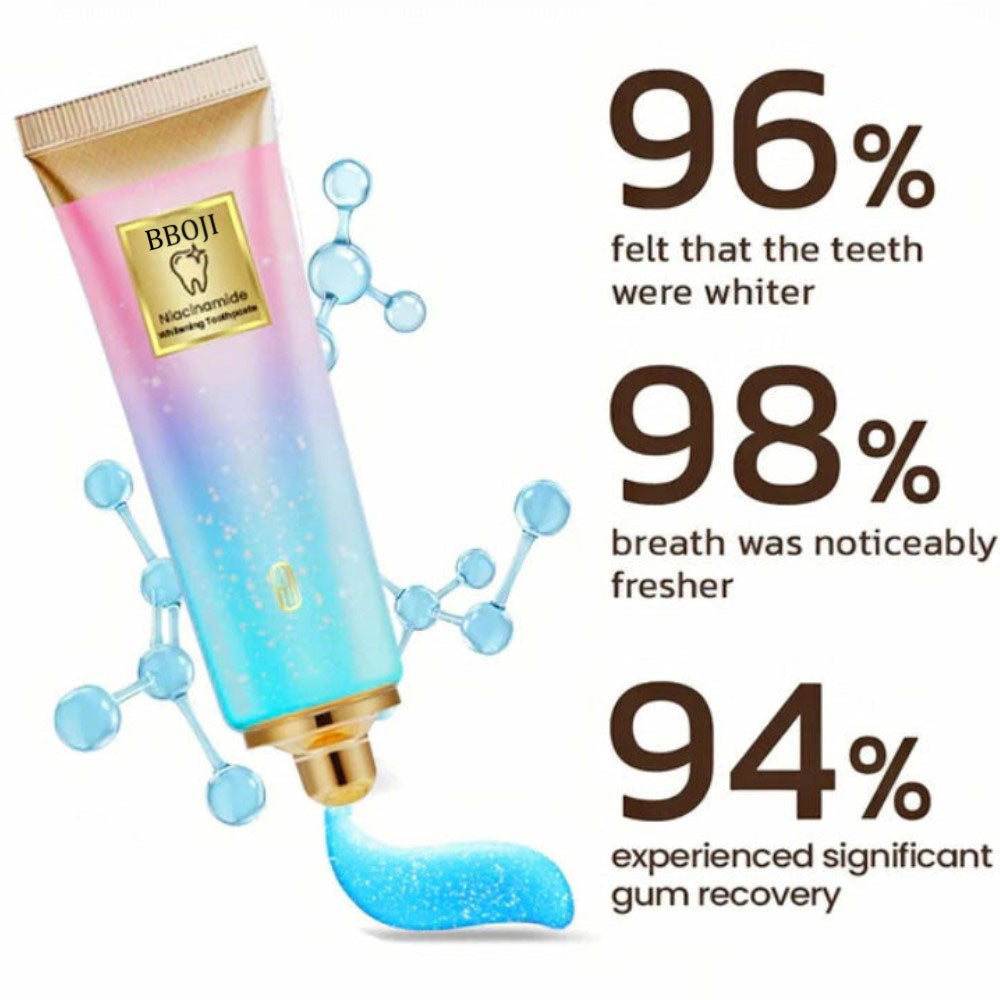 Last day buy one get one freeđڎăđĽTriple WhiteningăBBOJI⢠Nicotinamide Whitening Toothpaste