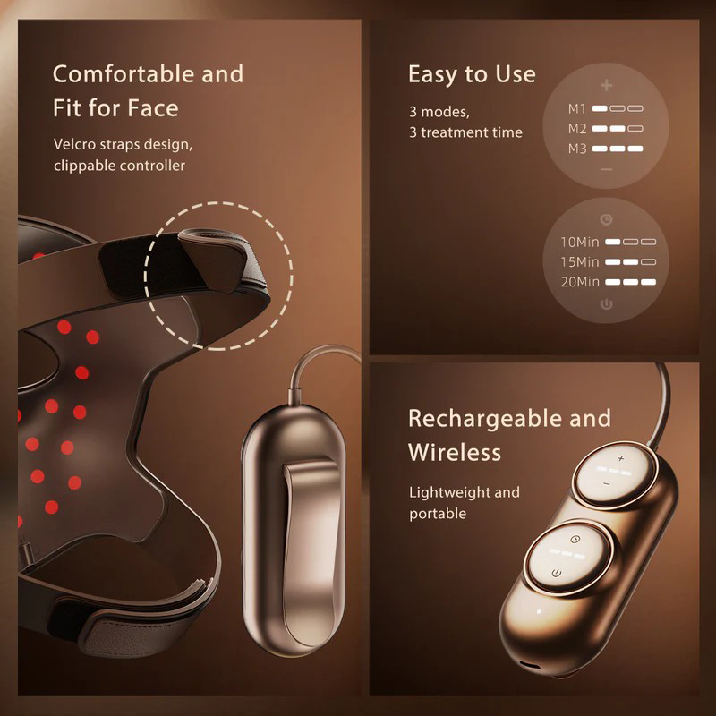 đĽ Early Summer Promotion Final 3 Hours Discount: 80% OFF đ¸Medazy 4D Laser Light Therapy Mask