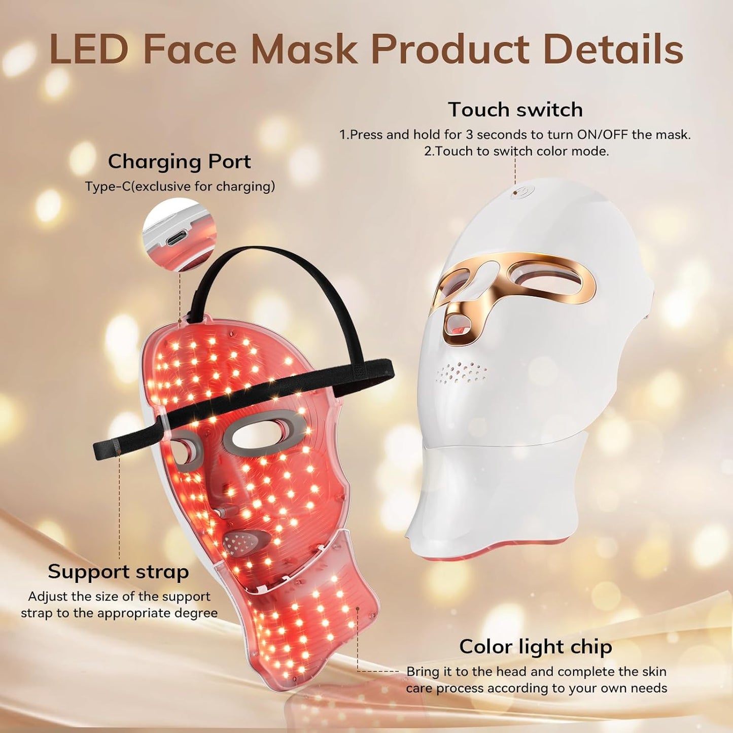 đĽ Early Summer Promotion Final 3 Hours Discount: 80% OFF đ¸Medazy 4D Laser Light Therapy Mask