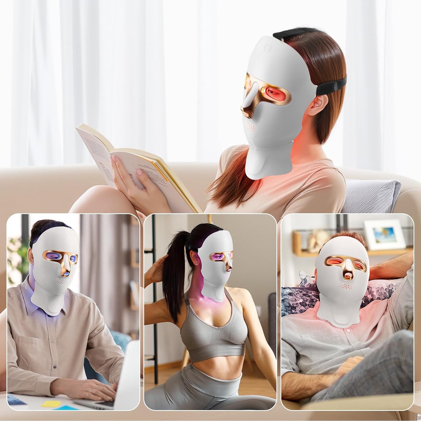 đĽ Early Summer Promotion Final 3 Hours Discount: 80% OFF đ¸Medazy 4D Laser Light Therapy Mask