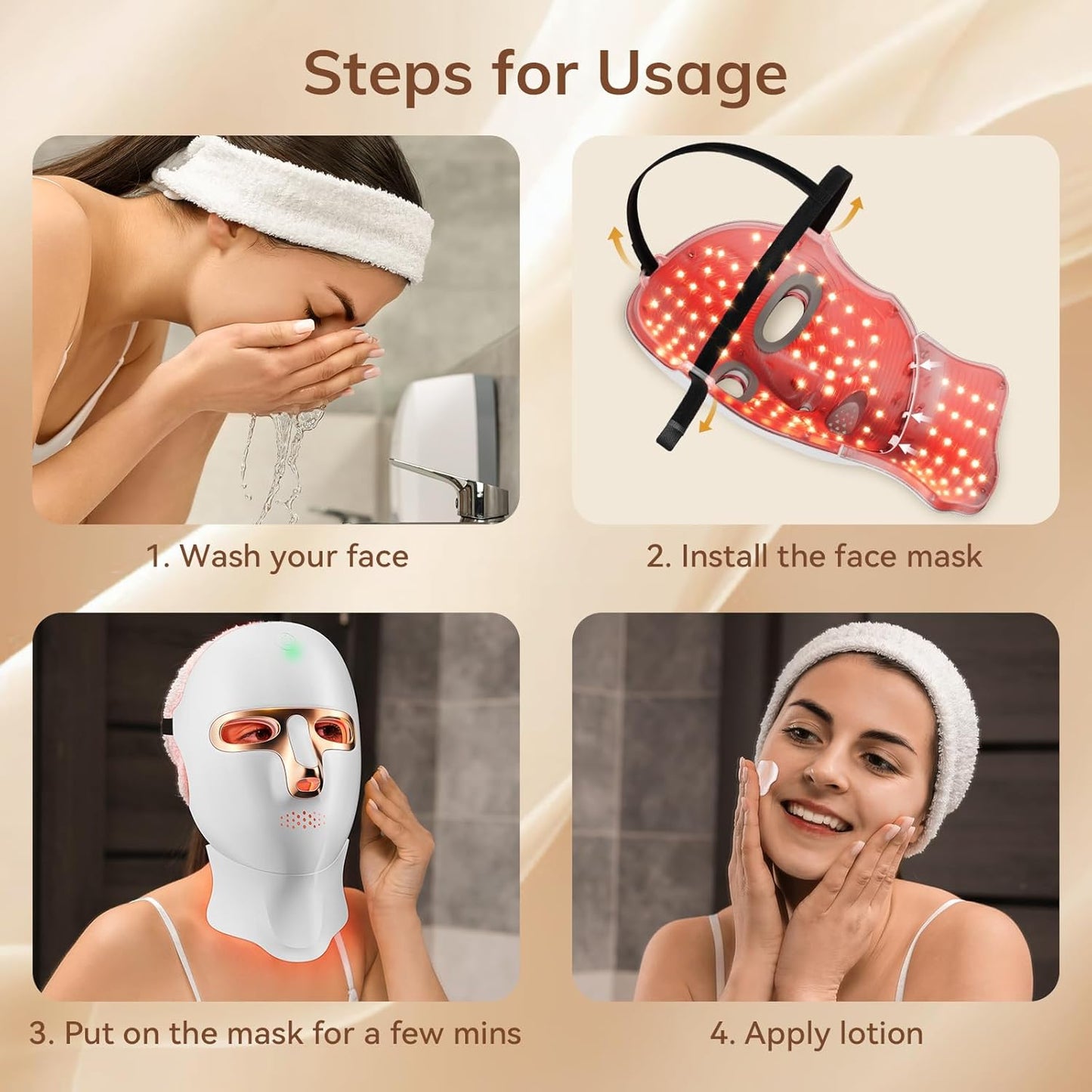 đĽ Early Summer Promotion Final 3 Hours Discount: 80% OFF đ¸Medazy 4D Laser Light Therapy Mask