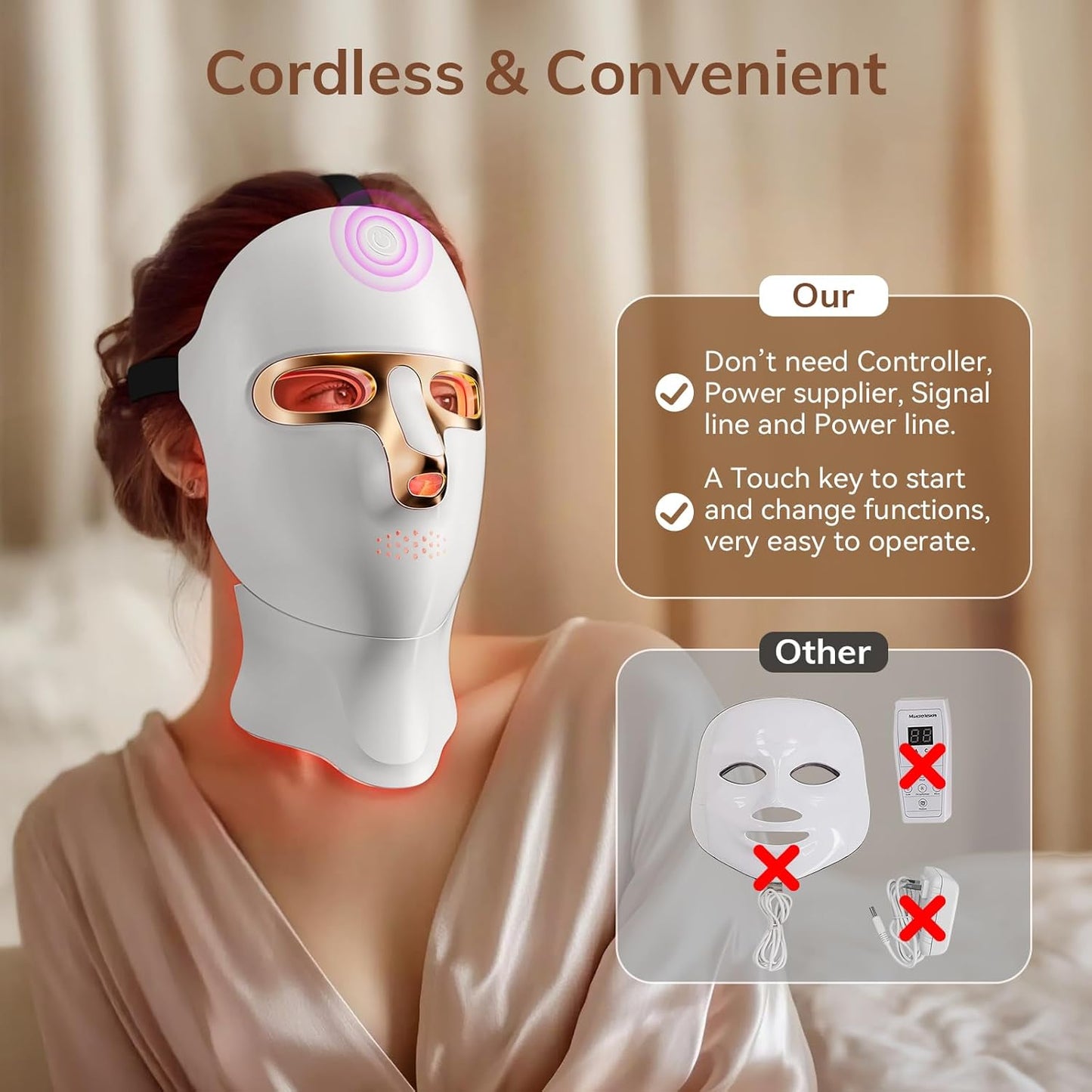 đĽ Early Summer Promotion Final 3 Hours Discount: 80% OFF đ¸Medazy 4D Laser Light Therapy Mask