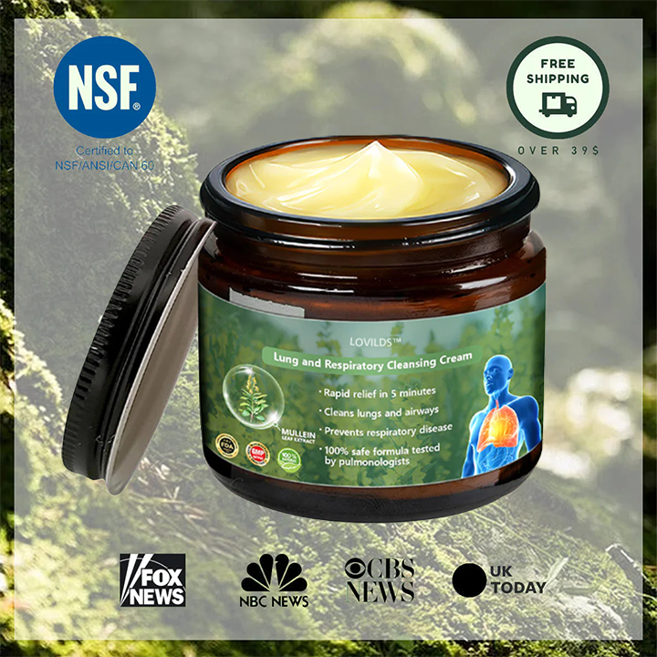 LOVILDS™ Cow’s Lungwort Clear Lung Repair Cream💥💥- Endorsed by the American Thoracic Society to support lung health👑👑.