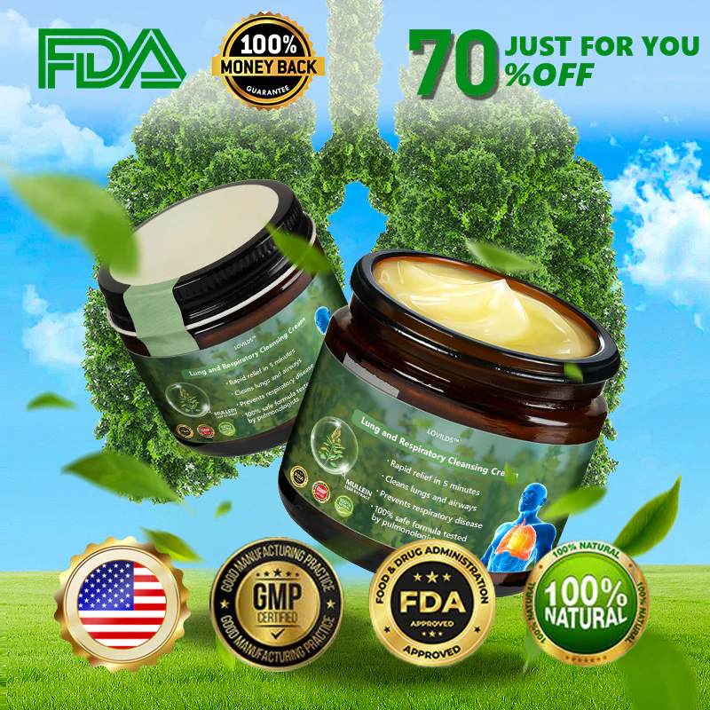 LOVILDS™ Cow’s Lungwort Clear Lung Repair Cream💥💥- Endorsed by the American Thoracic Society to support lung health👑👑.