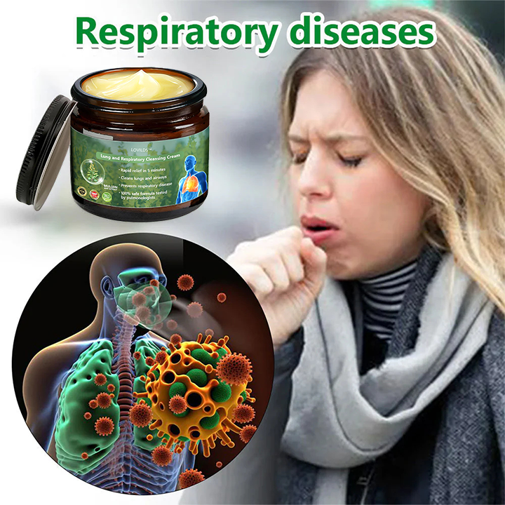 LOVILDS™ Cow’s Lungwort Clear Lung Repair Cream💥💥- Endorsed by the American Thoracic Society to support lung health👑👑.