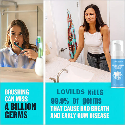 🔥 LAST DAY SALE 70% OFF 🔥LOVILDS™ Deluxe Herbal Oral Care Mousse- Solve all Oral Problems