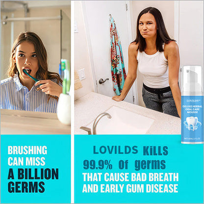 🔥 LAST DAY SALE 70% OFF 🔥LOVILDS™ Deluxe Herbal Oral Care Mousse- Solve all Oral Problems