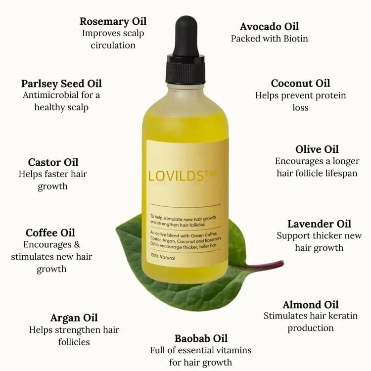 🔥(Último día AHORRE 60 % DE DESCUENTO) LOVILDS™ Esencia para el crecimiento del cabello con romero 100 % natural🌱 