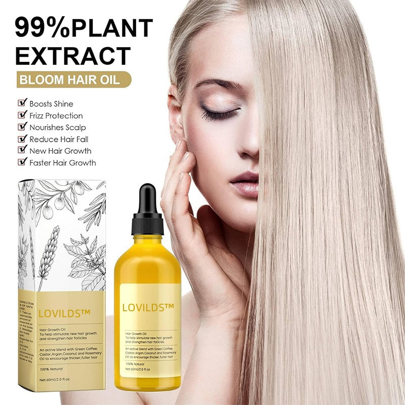 🔥(Último día AHORRE 60 % DE DESCUENTO) LOVILDS™ Esencia para el crecimiento del cabello con romero 100 % natural🌱 